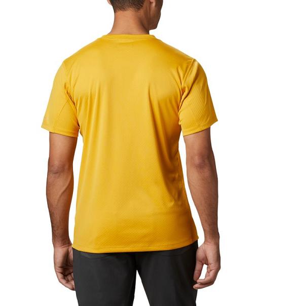 Columbia Zero Rules T-Shirt Yellow For Men's NZ81694 New Zealand